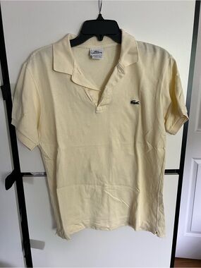 Lacoste butter yellow polo